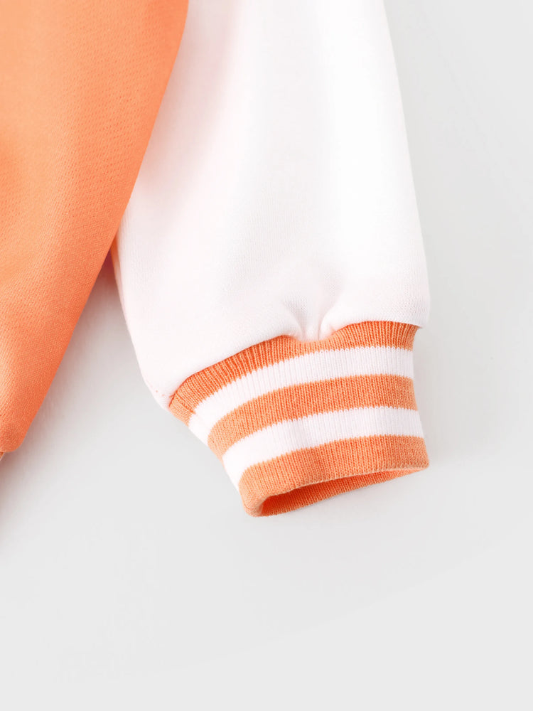 Veste bomber à boutons-pression colorblock Disney Princess Moana pour petite fille, orange