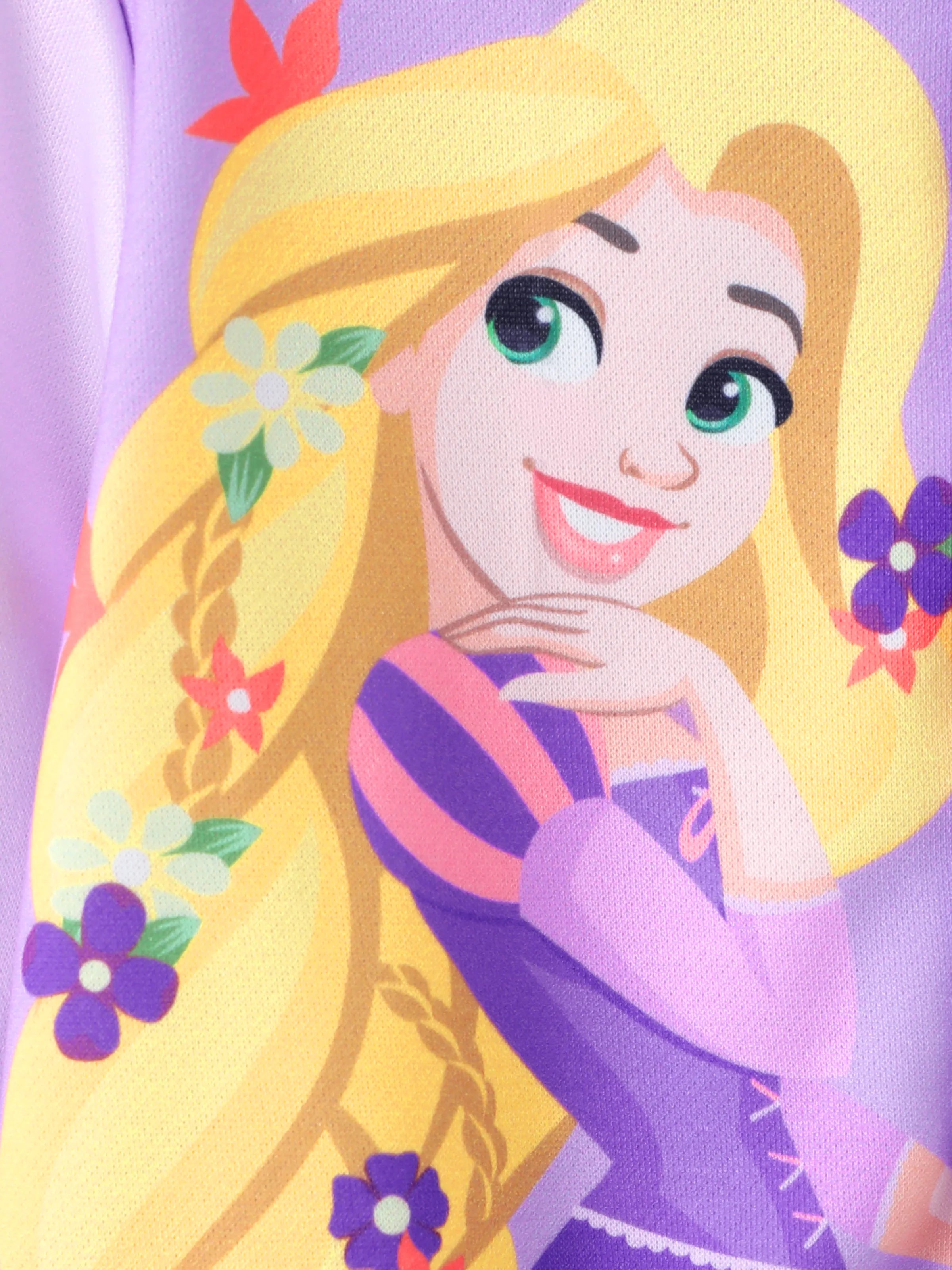 Disney Princess Toddler Girl Rapunzel Colorblock Snap Button Disney Princess Toddler Girl Rapunzel Colorblock Snap Button