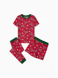 Pyjama de Noël/Halloween pour tout-petits/enfants Ensemble de pyjama 3 pièces en bambou Look 2 en 1 pour 4 saisons (ajustement parfait) Vert