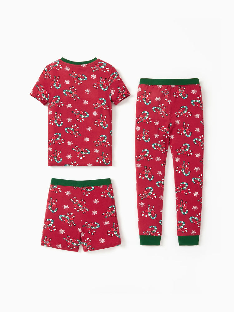 Pyjama de Noël/Halloween pour tout-petits/enfants Ensemble de pyjama 3 pièces en bambou Look 2 en 1 pour 4 saisons (ajustement parfait) Vert