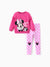 Disney Mickey and Friends Toddler/Kid Girl Minnie 2pcs Ruffled Sweatshirt and Leggings Set Hot Pink