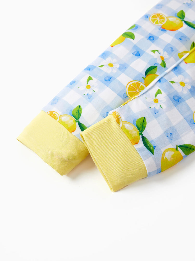 Pyjama de Noël/Halloween pour tout-petits/enfants Ensemble de pyjama 3 pièces en bambou Look 2 en 1 pour 4 saisons (ajustement parfait) Bleu