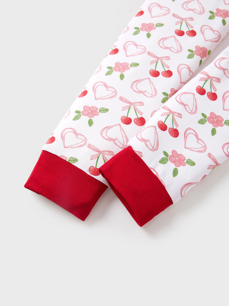 Pyjama de Noël/Halloween pour tout-petits/enfants Ensemble de pyjama 3 pièces en bambou Look 2 en 1 pour 4 saisons (ajustement parfait) Rouge