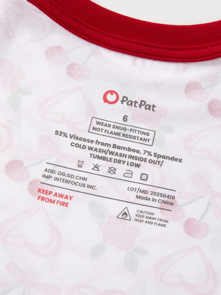 Pyjama de Noël/Halloween pour tout-petits/enfants Ensemble de pyjama 3 pièces en bambou Look 2 en 1 pour 4 saisons (ajustement parfait) Rouge