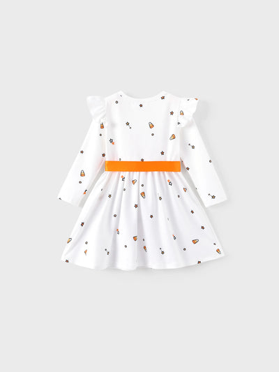 Robe à volants blanche pour petite fille Disney Mickey et ses amis pour Halloween