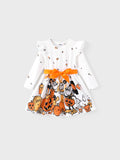 Robe à volants blanche pour petite fille Disney Mickey et ses amis pour Halloween