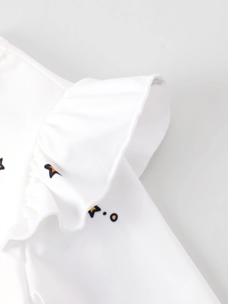 Robe à volants blanche pour petite fille Disney Mickey et ses amis pour Halloween