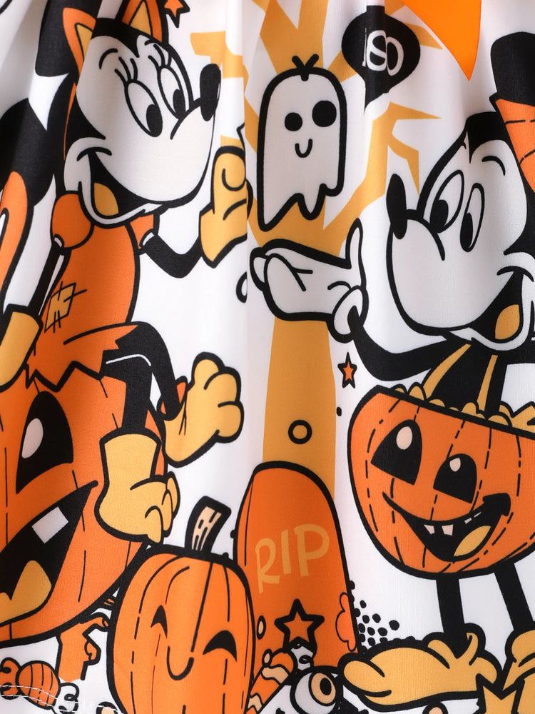 Robe à volants blanche pour petite fille Disney Mickey et ses amis pour Halloween