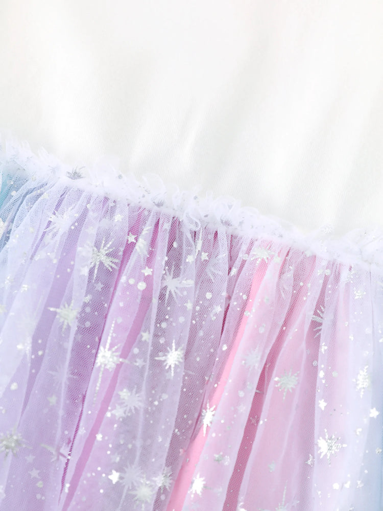 Robe Peppa Pig en coton à manches longues pour petite fille, motif Peppa Pig, blanche