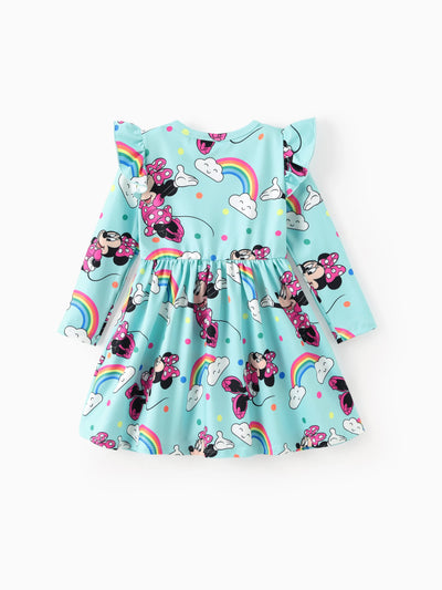 Disney Mickey and Friends Toddler Girl Minnie Mouse Ruffle Dress Blue