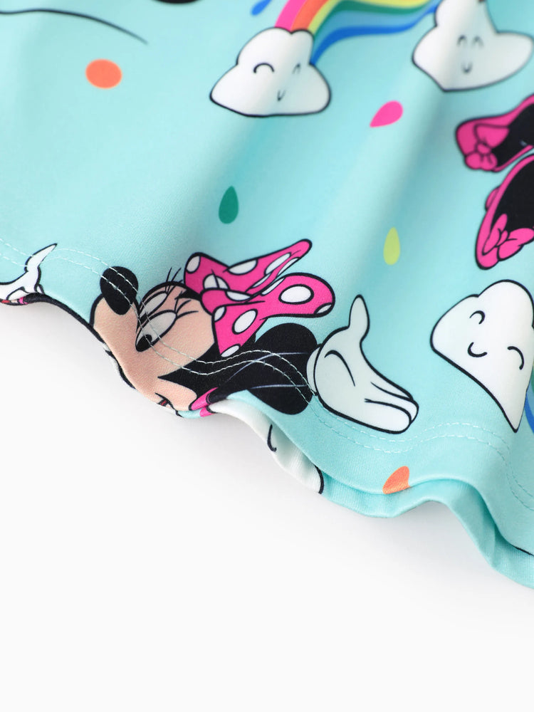 Disney Mickey and Friends Toddler Girl Minnie Mouse Ruffle Dress Blue