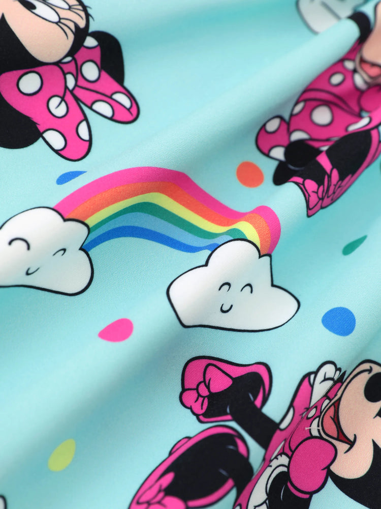 Disney Mickey and Friends Toddler Girl Minnie Mouse Ruffle Dress Blue