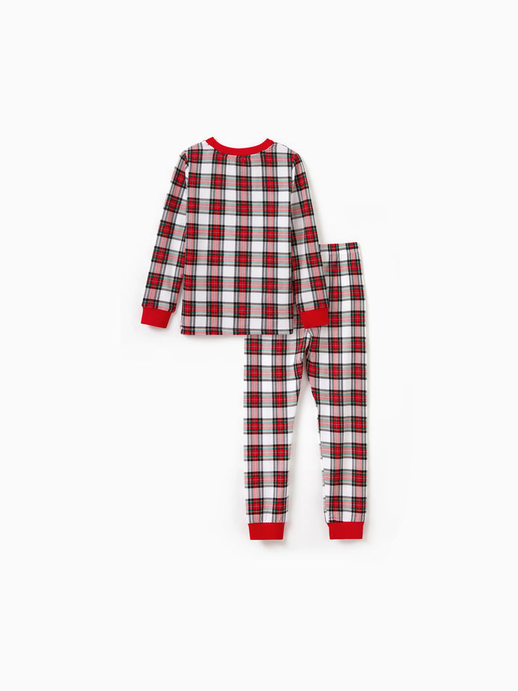 Pyjama de Noël/Halloween, ensemble de pyjama 2 pièces avec imprimé enfantin pour tout-petits/enfants (ajustement serré) multicolore