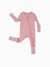 Snug-fitting bamboo baby pajamas, pink.