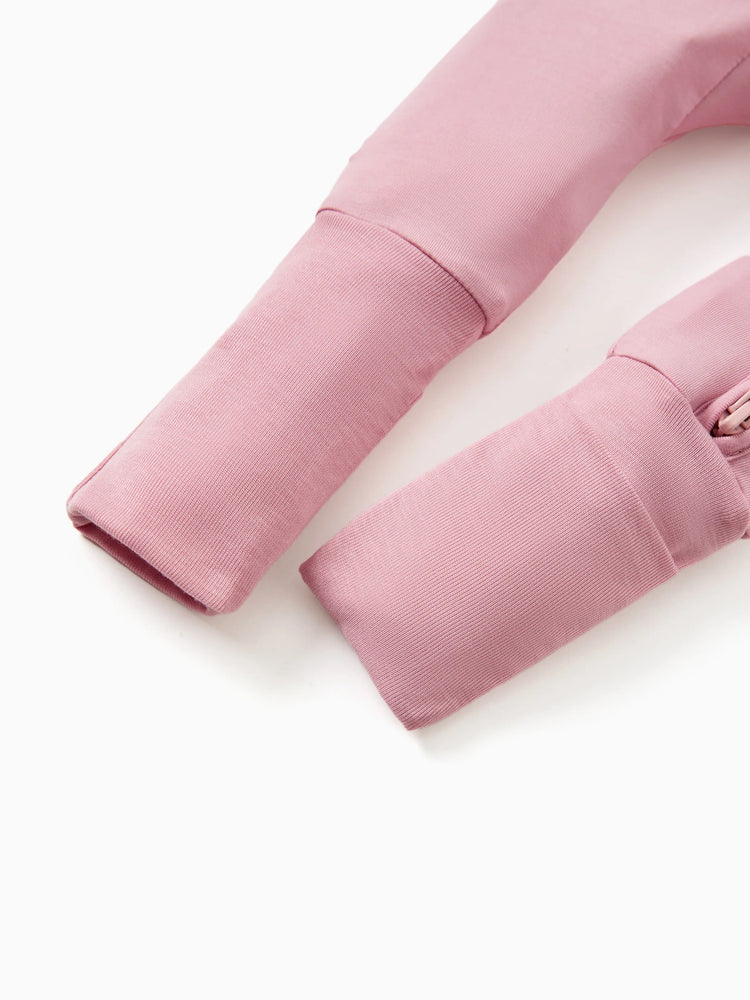 Kids Baby / Girl Bamboo Pajamas With Childlike Print (Snug-Fitting) Pink