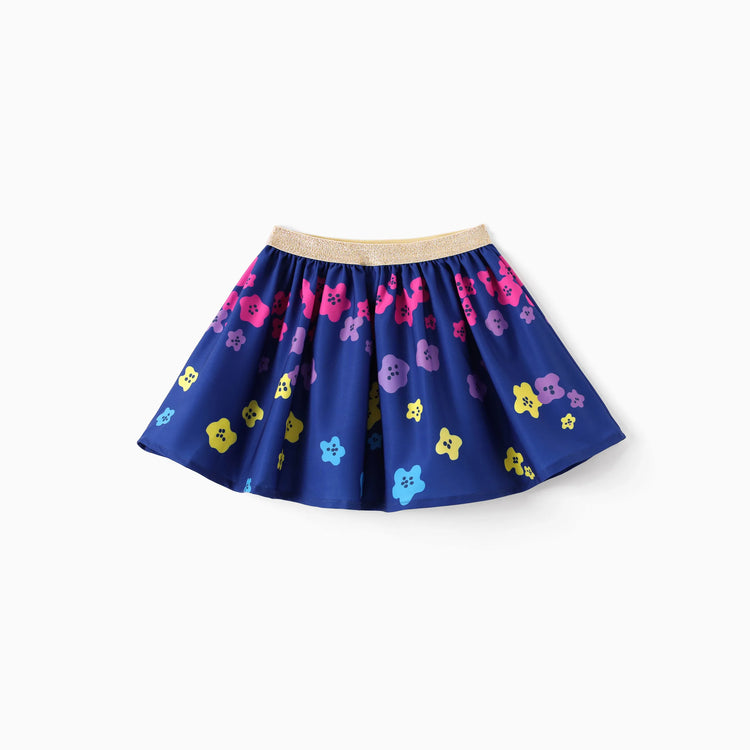 Ensemble 2 pièces Peppa Pig pour petite fille, t-shirt à manches longues et jupe à motif donuts aux fraises, rose vif