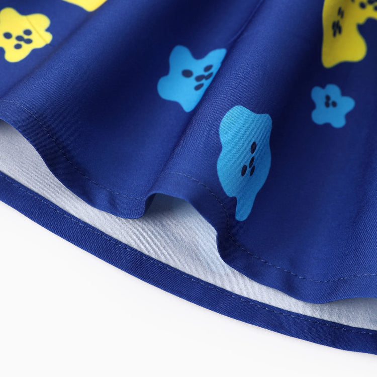 Ensemble 2 pièces Peppa Pig pour petite fille, t-shirt à manches longues et jupe à motif donuts aux fraises, rose vif