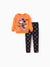 Disney Mickey and Friends Toddler/Kid Girl 2pcs Minnie Ruffled Sweatshirt and Leggings Set Orange
