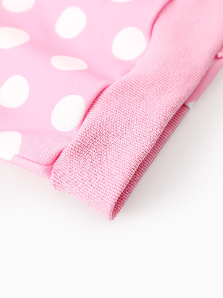 Disney Mickey and Friends Toddler/Kids Girl Minnie Mouse Argyle Pattern Hooded Jacket Pink