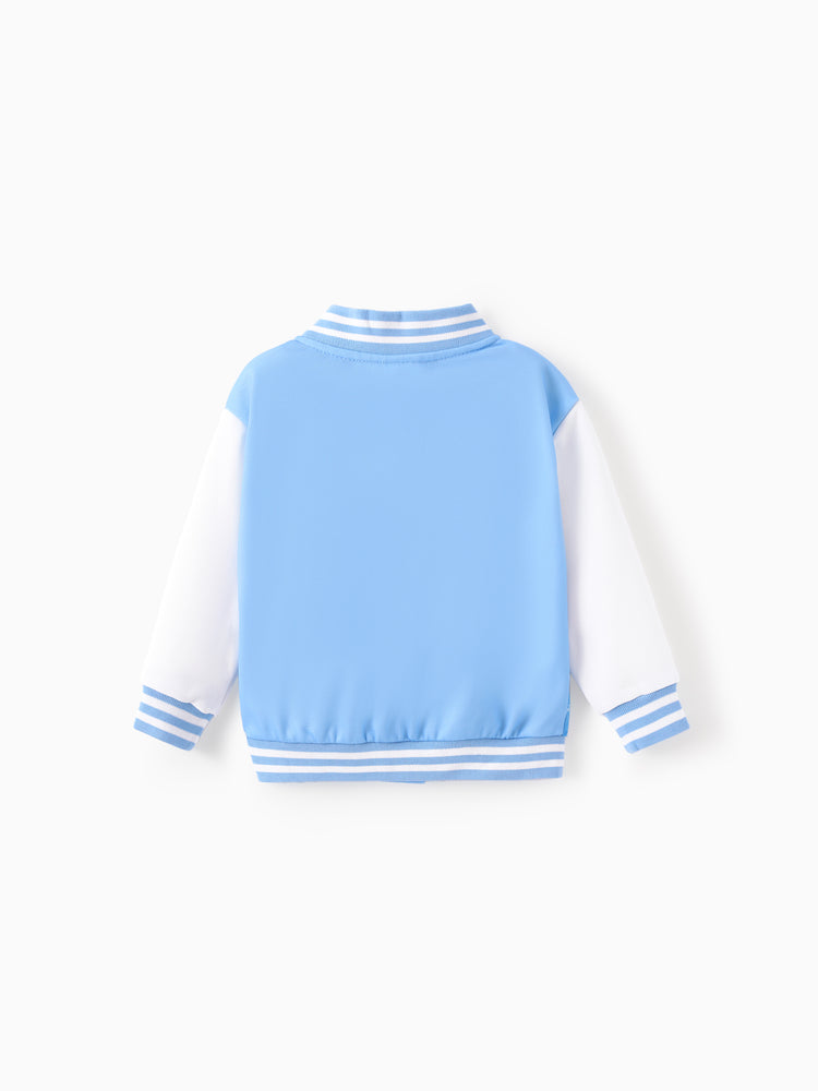 Disney Frozen Toddler Girl Elsa Snap Button Closure Colorblock Jacket Blue