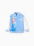 Disney Frozen Toddler Girl Elsa Snap Button Closure Colorblock Jacket Blue