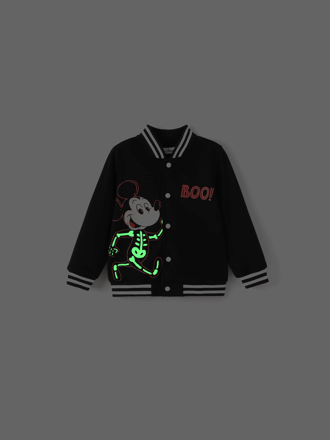 Disney Mickey and Friends Halloween Kleinkind/Kind Junge Glow In The Dark Bomberjacke  schwarz