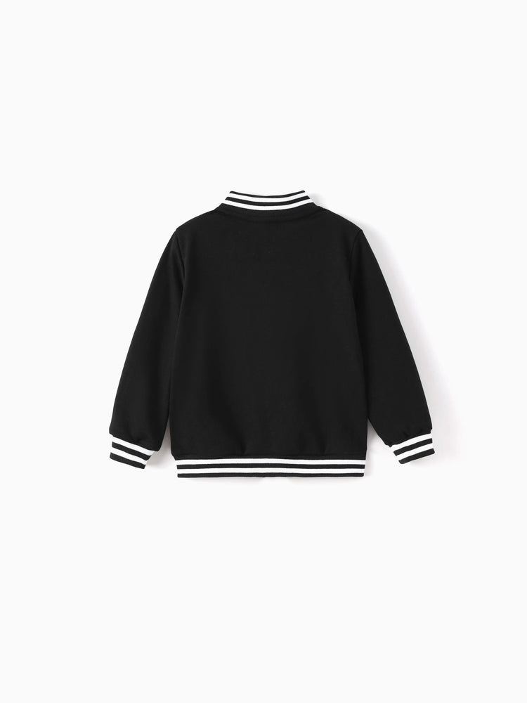 Blouson aviateur phosphorescent noir Disney Mickey et ses amis pour Halloween, pour tout-petit/enfant garçon