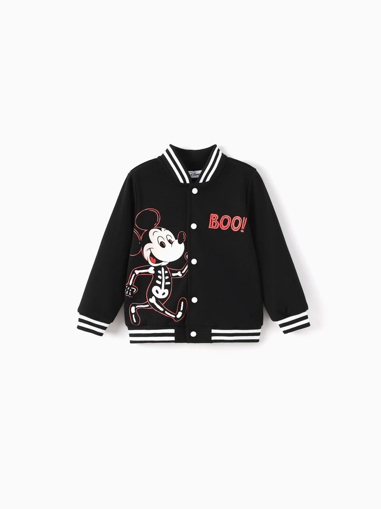 Blouson aviateur phosphorescent noir Disney Mickey et ses amis pour Halloween, pour tout-petit/enfant garçon