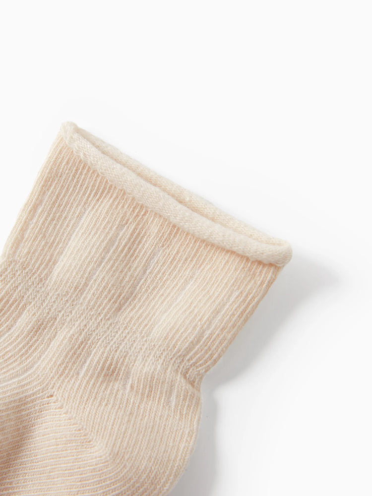 Lot de 5 paires de chaussettes unies décontractées multicolores pour bébé/jeune enfant