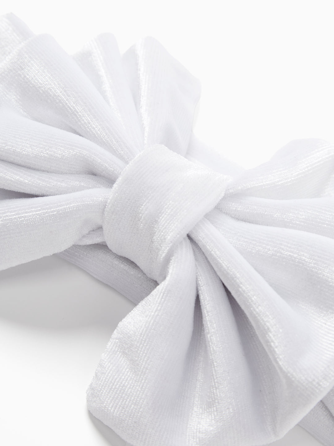 Diademas con lazo de color liso para niñas blancas