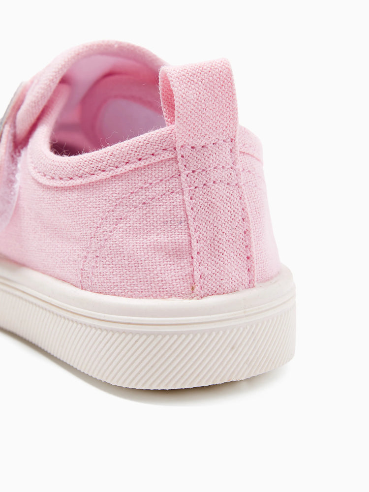 Kleinkind/Kind Mädchen Kindliche Schmetterling Print Velcro Schuhe rosa