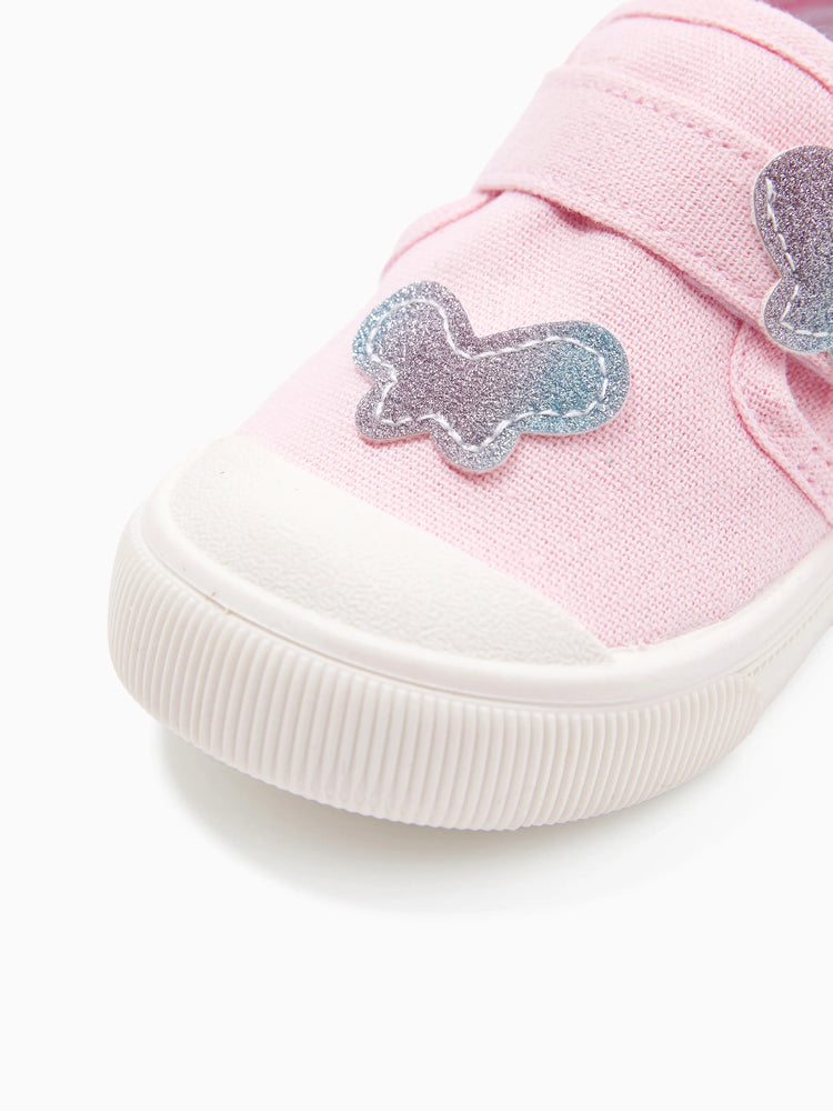 Kleinkind/Kind Mädchen Kindliche Schmetterling Print Velcro Schuhe rosa
