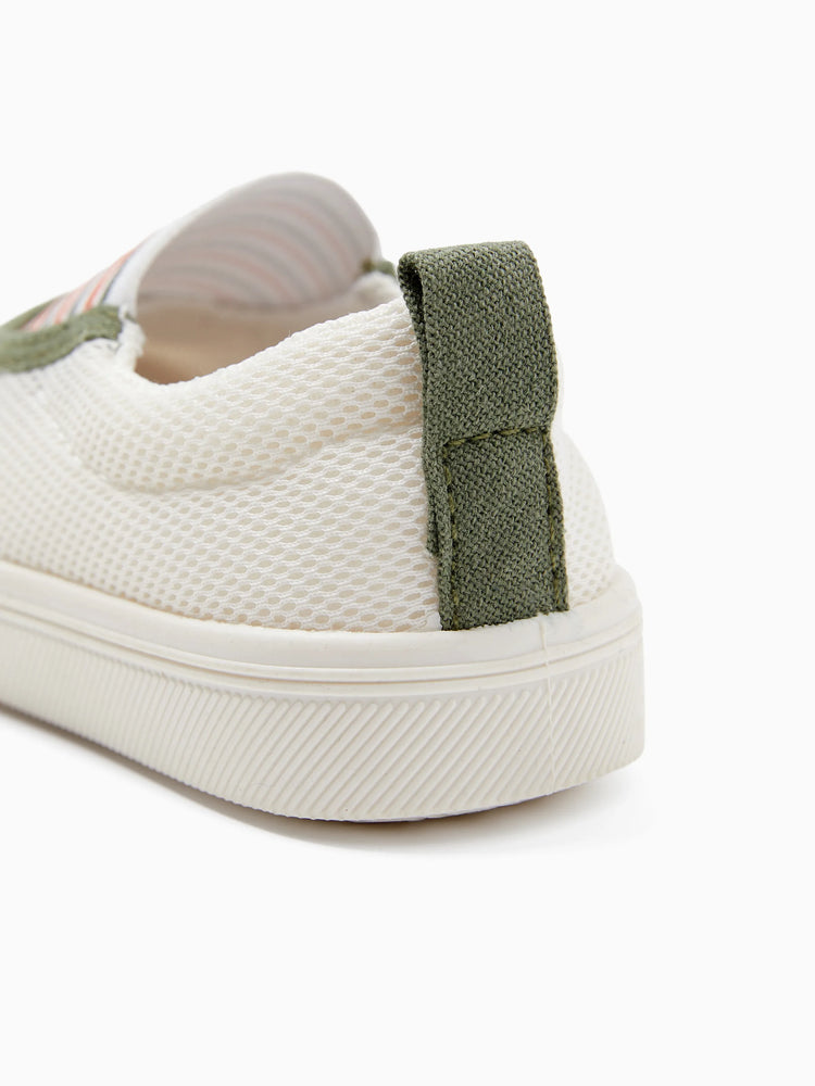 Chaussures décontractées à rayures vertes pour tout-petits/enfants