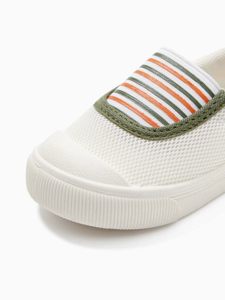 Chaussures décontractées à rayures vertes pour tout-petits/enfants