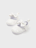 Baby / Toddler Solid Love Bowknot Prewalker Shoes White