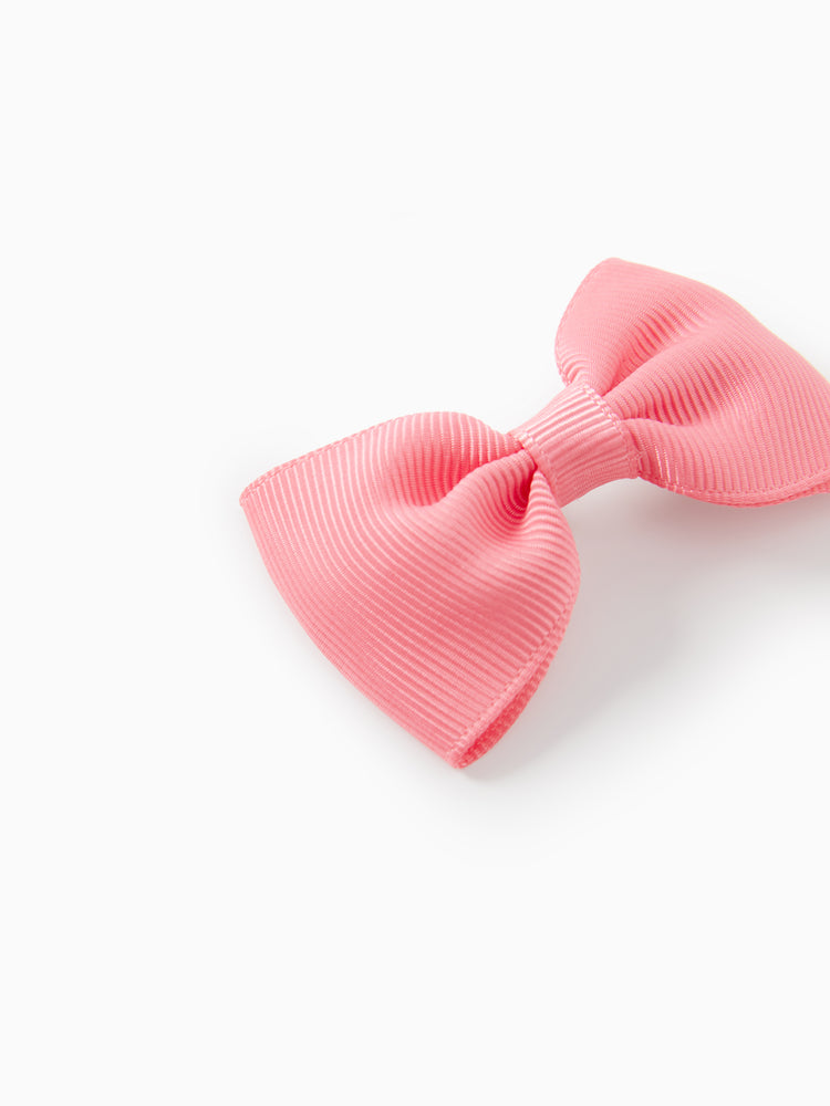12-pack Bow Knot Decor Hair Clip for Girls (Multi Color Available) Light Pink