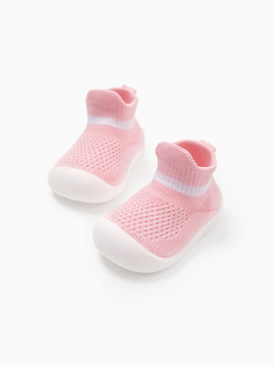 Chaussures de marche antidérapantes décontractées pour bébé/jeune enfant, roses