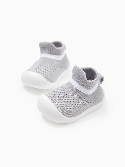 Chaussures de marche antidérapantes décontractées pour bébé/jeune enfant, grises