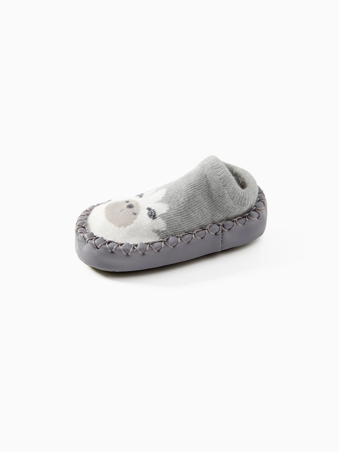 Baby Animal Print Antiskid Shoe Socks Grey