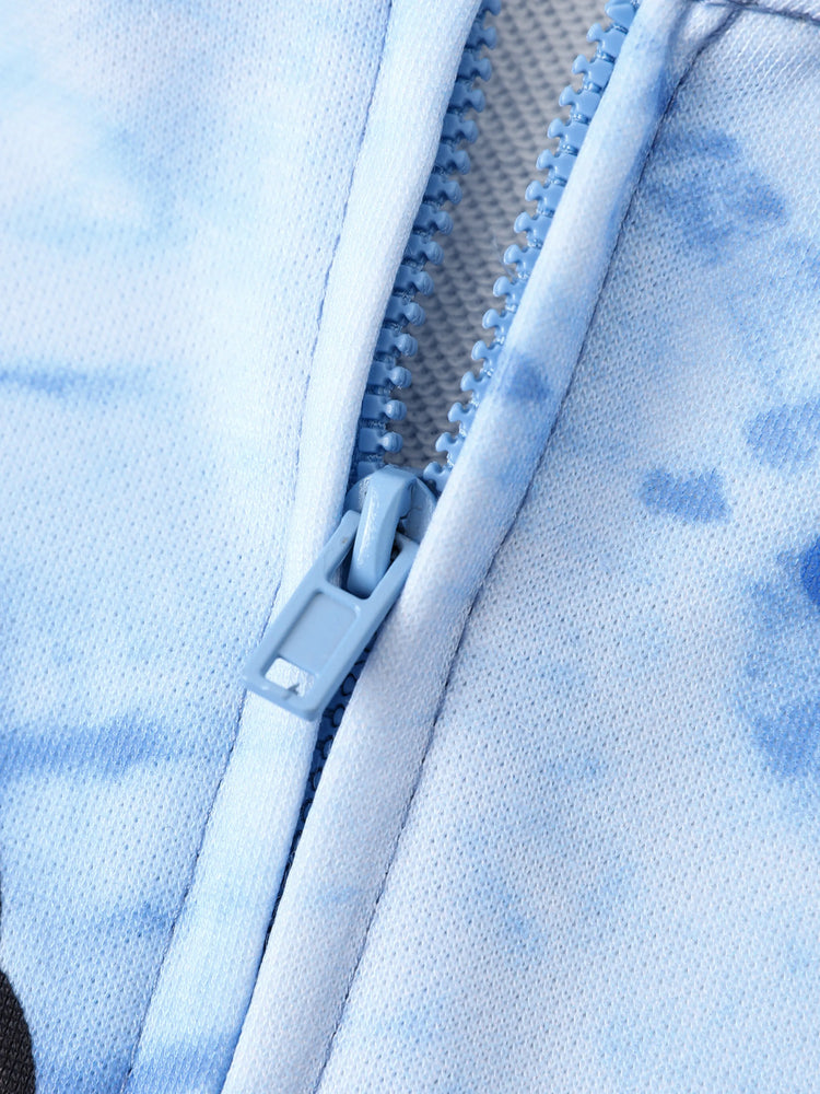 Disney Mickey and Friends Toddler/ Kid Mickey Mouse Polka Dot Bomber Jacket Blue