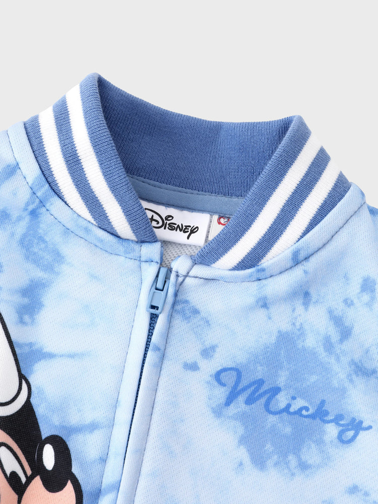 Disney Mickey and Friends Toddler/ Kid Mickey Mouse Polka Dot Bomber Jacket Blue