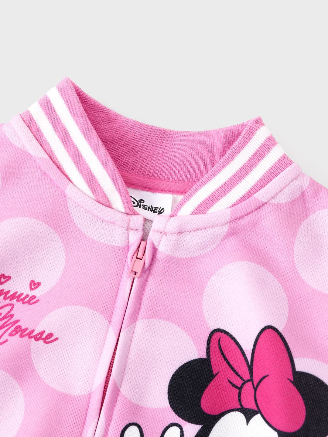 Disney Mickey and Friends Kleinkind / Kind Kindliche Polka Dot Bomberjacke Fuchsie