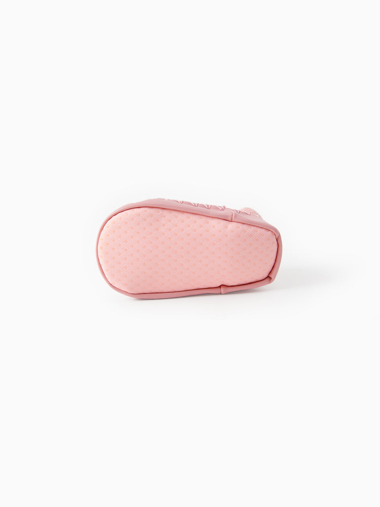 Rutschfeste Schuhsocken mit Baby Animal-Print rosa