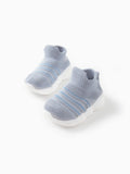 Chaussures de sport rayées pour bébé/enfant en bas âge, gris bleuté