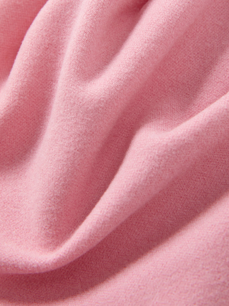 Bonnet à nœud papillon uni pour bébé/enfant, rose clair