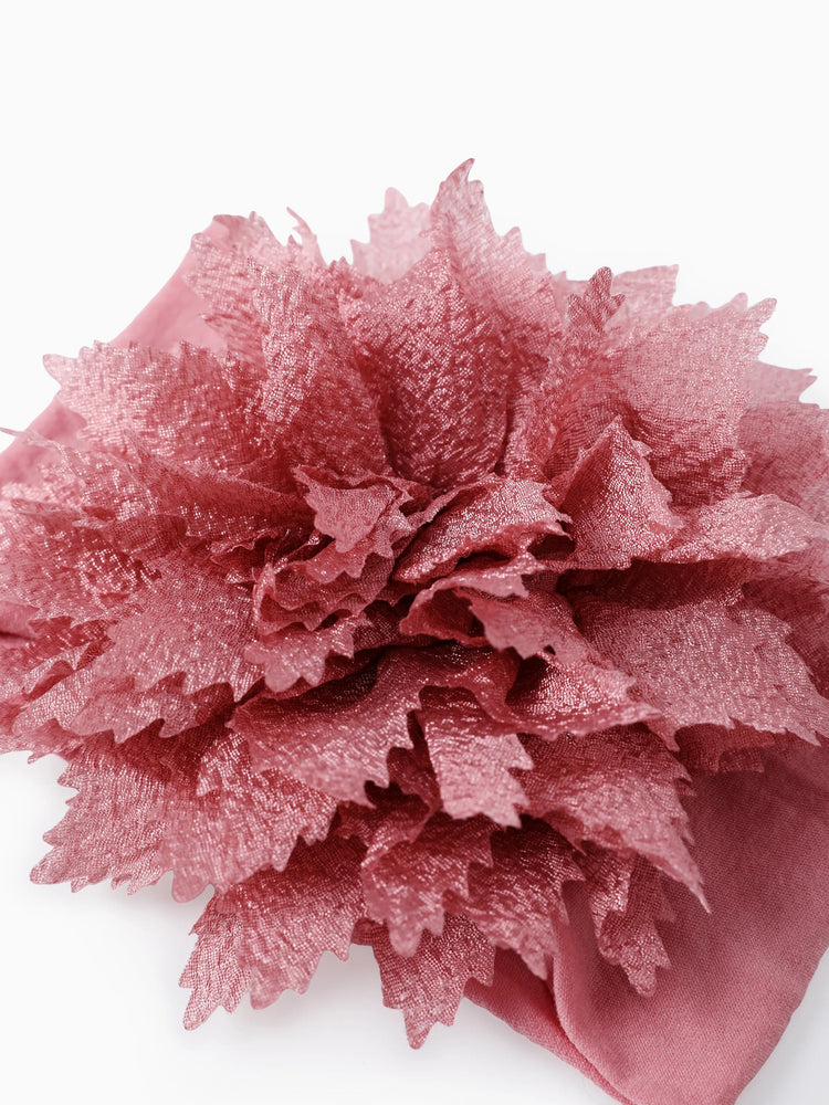 Bandeau à fleurs rose foncé pour bébé/petite fille