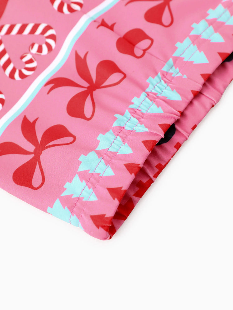 Conjunto de sudadera y leggings con volantes de Mickey y sus amigos de Disney para niñas pequeñas/niñas, color rojo claro, 2 piezas