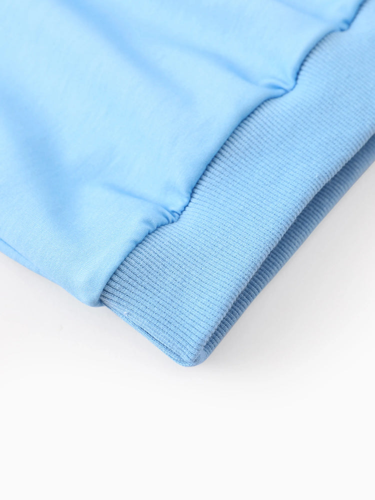 Disney Stitch Toddler/Kids Girl Stitch Ruffled Floral Print Top and Pants Set Blue