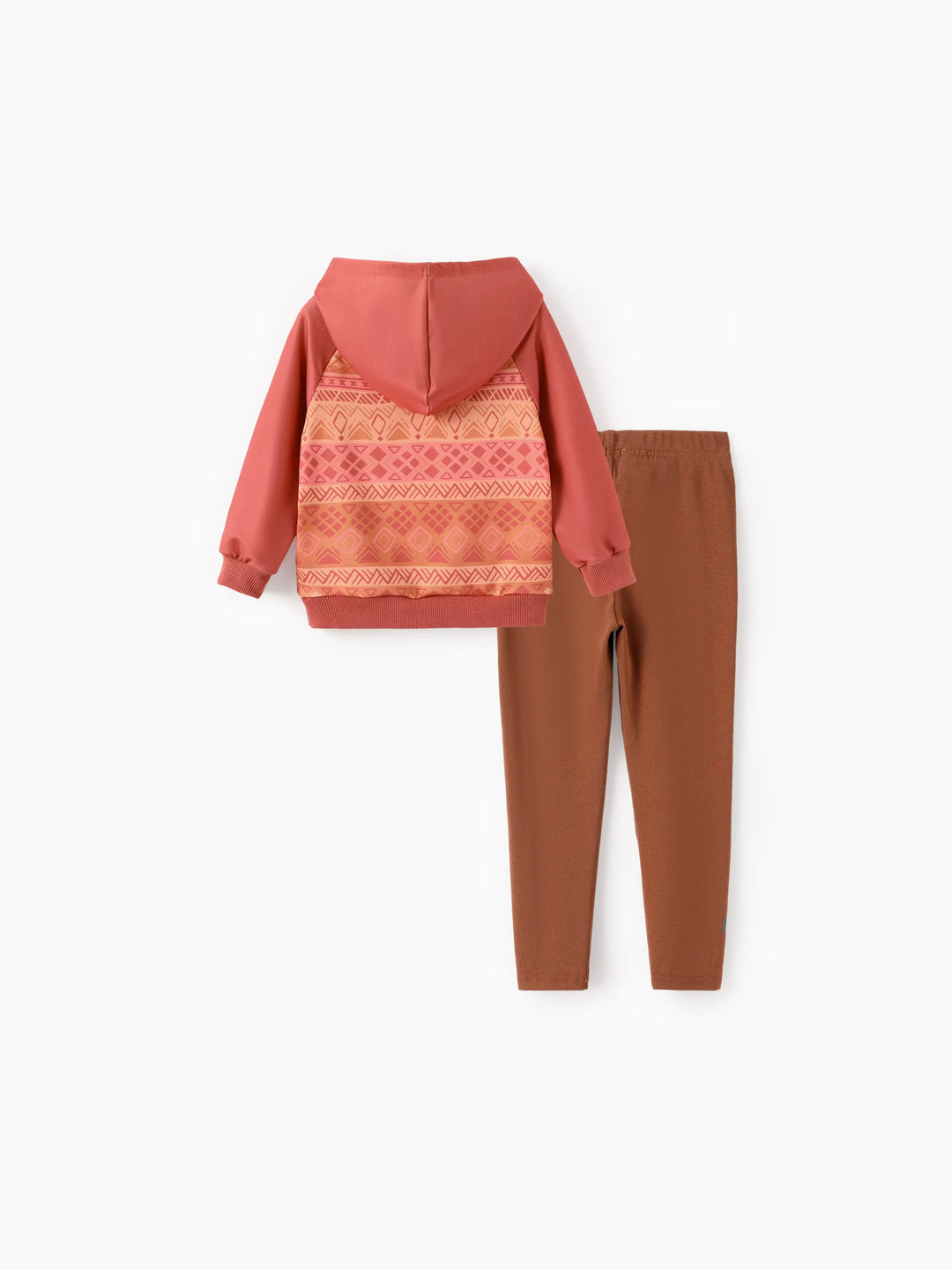Disney Prinzessin Kleinkind Mädchen Rapunzel Kapuzenpullover Sweatshirt und Leggings Set braun