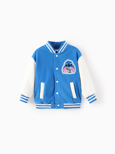 Disney Stiich Blouson aviateur en polaire polaire pour tout-petit/enfant garçon Bleu